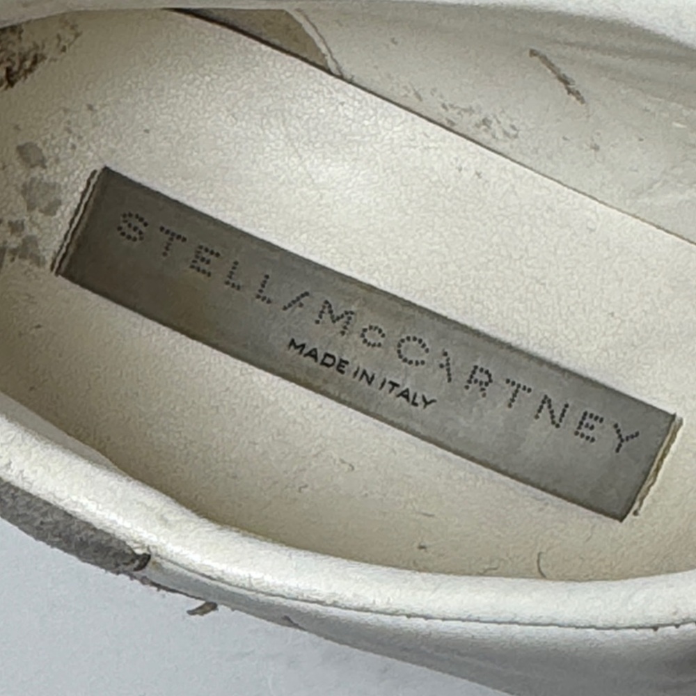 STELLA MCCARTNEY Women's Elyse Faux Leather Glitter Star Platform Sneaker‎ 37 - Picture 2 of 16